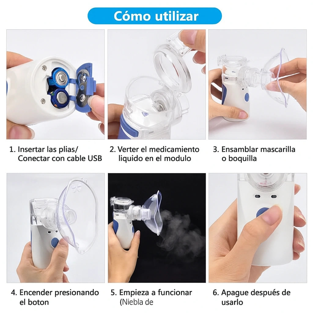 AirReflex™ – Nebulizador Portatil Mini