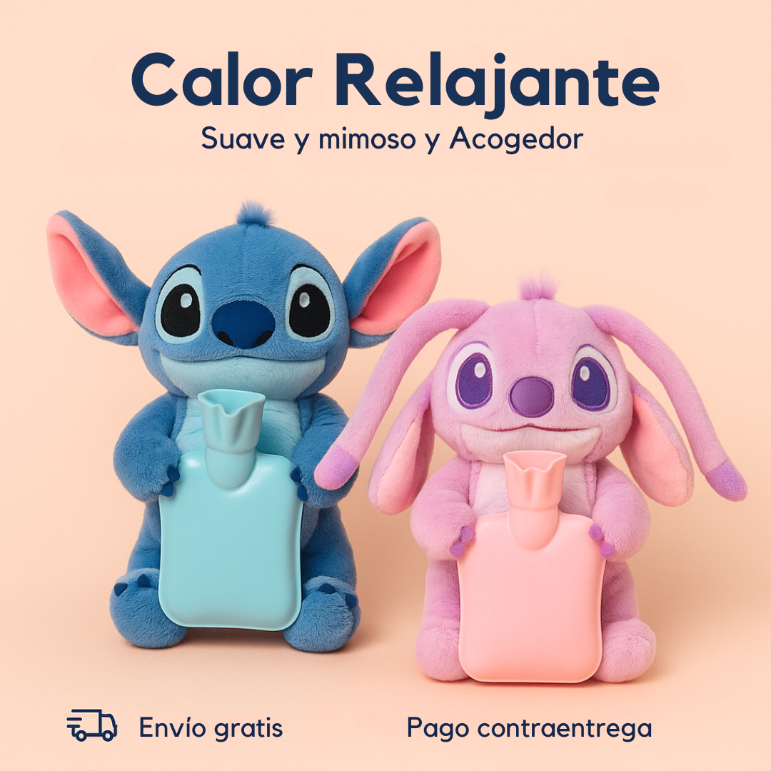 CalmyStitch - Bolsa de agua caliente de peluche