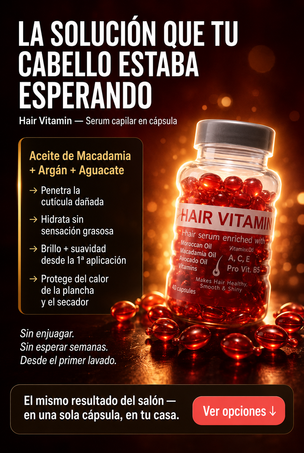 Hair Vitamin - Serum Capilar en Capsula