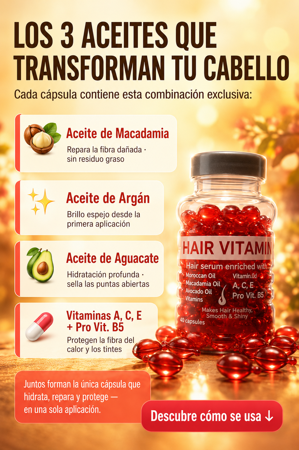 Hair Vitamin - Serum Capilar en Capsula