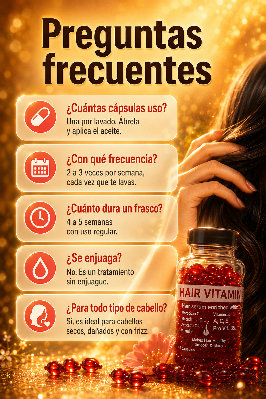 Hair Vitamin - Serum Capilar en Capsula
