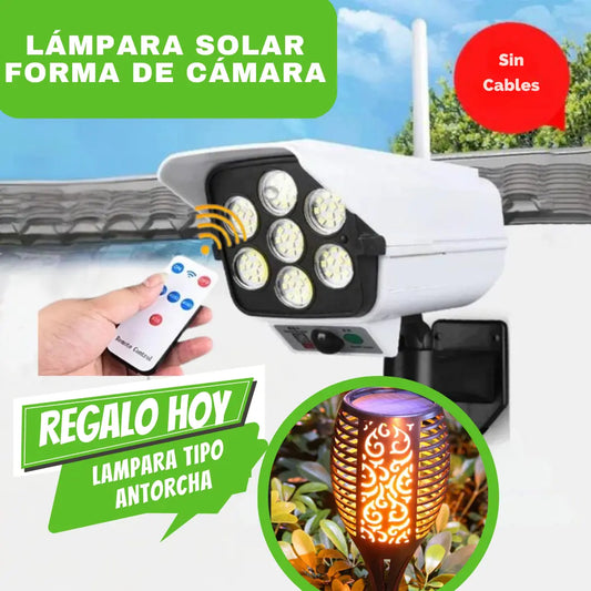 Lampara Solar Tipo Cámara Con Sensor