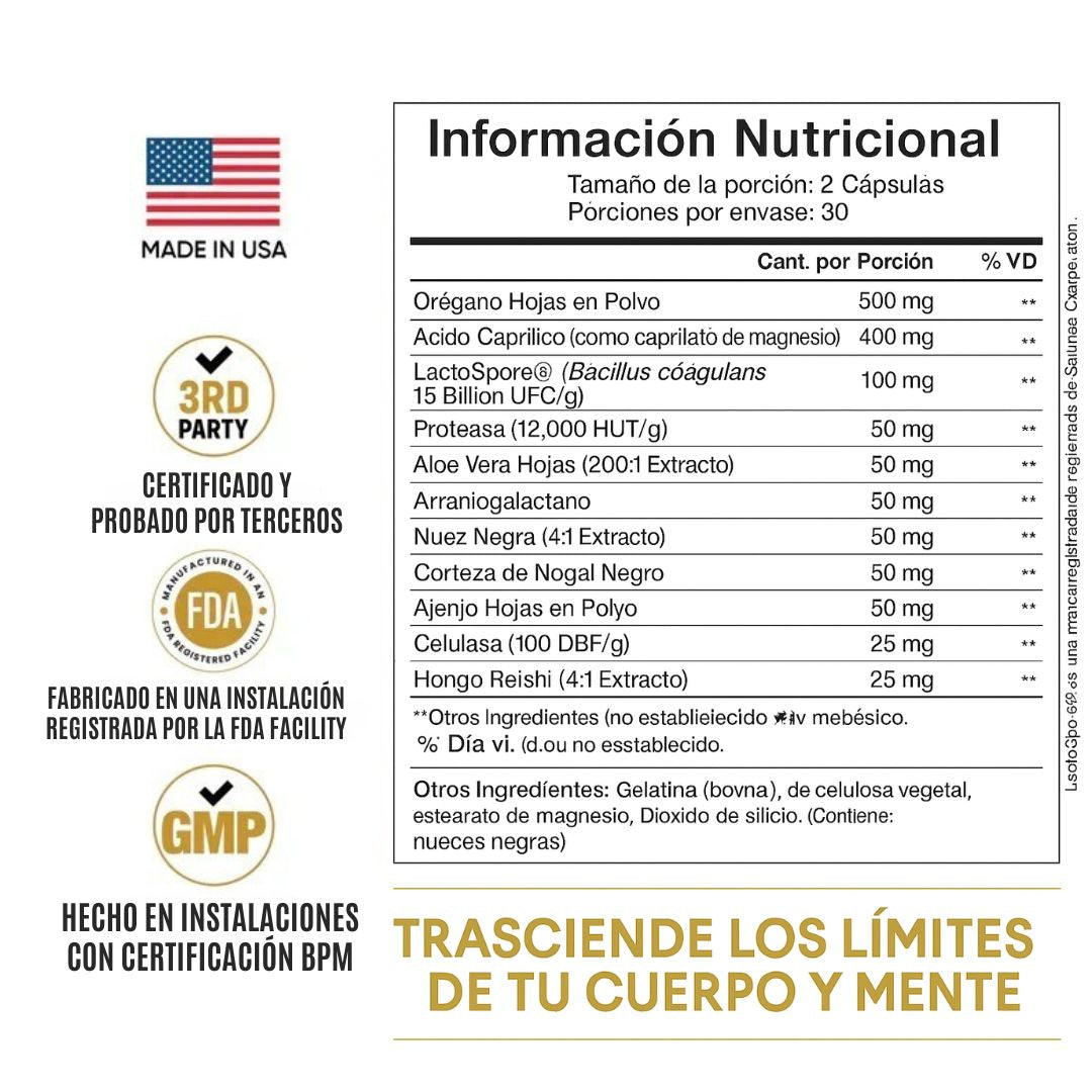 CandidaClear Balance - Limpia y equilibra la digestión.