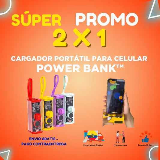 Cargador Portátil Exprés Power Bank™ Hoy COMPRA 1 LLEVA 2 👈