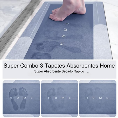 Combo 3 Tapetes Absorbentes Home