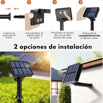 LUCES SOLARES CALIDAS DE NAVIDAD