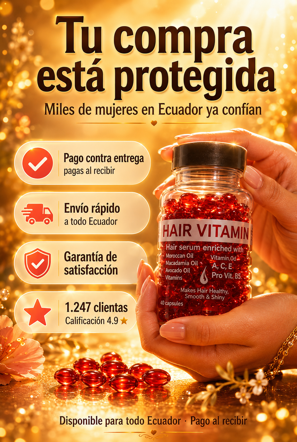 Hair Vitamin - Serum Capilar en Capsula